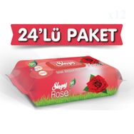 Sleepy 90'lı 24 Paket Gül Islak Havlu