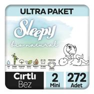 Sleepy Bio Natural No:2 Mini 272 Adet Bebek Bezi