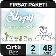 Sleepy Bio Natural No:2 Mini 48 Adet Bebek Bezi