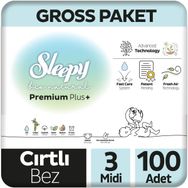 Sleepy Bio Natural No:3 Midi 100 Adet Bebek Bezi