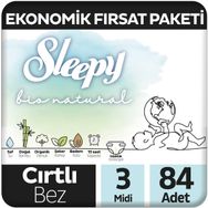 Sleepy Bio Natural No:3 Midi 84 Adet Bebek Bezi