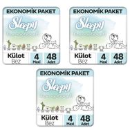 Sleepy Bio Natural No:4 Maxi 144 Adet Külot Bebek Bezi