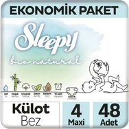 Sleepy Bio Natural No:4 Maxi 48 Adet Külot Bebek Bezi