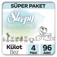 Sleepy Bio Natural No:4 Maxi 96 Adet Külot Bebek Bezi
