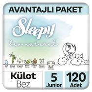 Sleepy Bio Natural No:5 Junior 120 Adet Külot Bebek Bezi
