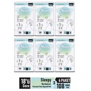 Sleepy Bio Natural Premium Plus Gece 108 Adet Hijyenik Ped