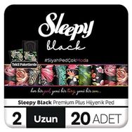 Sleepy Black Premium Plus Uzun 3x20'li Hijyenik Ped