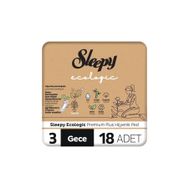 Sleepy Ecologic Gece 18'li Hijyenik Ped