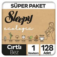 Sleepy Ecologic No:1 Yenidoğan 128 Adet Bebek Bezi