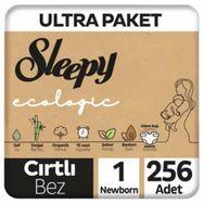 Sleepy Ecologic No:1 Yenidoğan 256 Adet Bebek Bezi