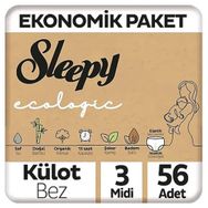 Sleepy Ecologic No:3 Midi 56 Adet Külot Bebek Bezi