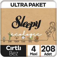 Sleepy Ecologic No:4 Maxi 208 Adet Bebek Bezi