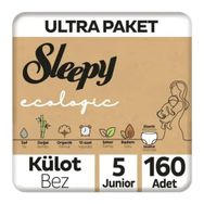 Sleepy Ecologic No:5 Junior 160 Adet Külot Bebek Bezi