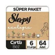 Sleepy Ecologic No:6 XLarge 64 Adet Bebek Bezi