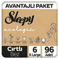 Sleepy Ecologic No:6 XLarge 96 Adet Bebek Bezi