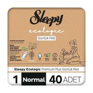 Sleepy Ecologic Normal 40'lı Premium Plus Günlük Ped