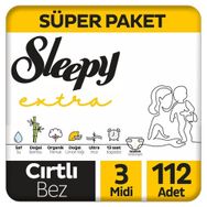 Sleepy Extra No:3 Midi 112 Adet Bebek Bezi