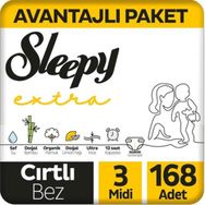 Sleepy Extra No:3 Midi 168 Adet Bebek Bezi