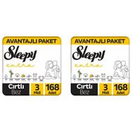 Sleepy Extra No:3 Midi 336 Adet Bebek Bezi