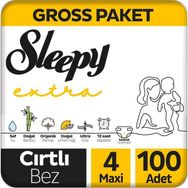 Sleepy Extra No:4 Maxi 100 Adet Bebek Bezi