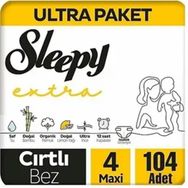 Sleepy Extra No:4 Maxi 104 Adet Bebek Bezi