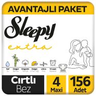 Sleepy Extra No:4 Maxi 156 Adet Bebek Bezi