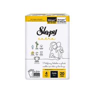 Sleepy Extra No:4 Maxi 20 Adet Bebek Bezi