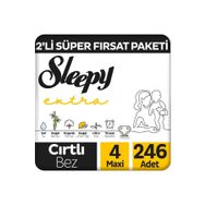 Sleepy Extra No:4 Maxi 246 Adet Bebek Bezi