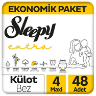 Sleepy Extra No:4 Maxi 48 Adet Külot Bebek Bezi