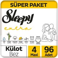 Sleepy Extra No:4 Maxi 96 Adet Külot Bebek Bezi