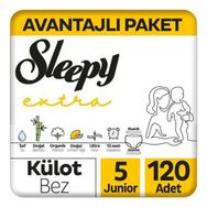 Sleepy Extra No:5 Junior 120 Adet Külot Bebek Bezi