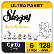 Sleepy Extra No:6 XLarge 128 Adet Bebek Bezi