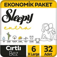 Sleepy Extra No:6 XLarge 32 Adet Bebek Bezi