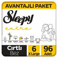 Sleepy Extra No:6 XLarge 96 Adet Bebek Bezi