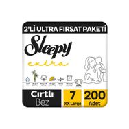 Sleepy Extra No:7 XXLarge 200 Adet Bebek Bezi