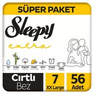 Sleepy Extra No:7 XXLarge 56 Adet Bebek Bezi