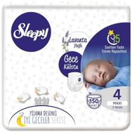 Sleepy Lavanta Yağlı No:4 Maxi 150 Adet Gece Külotu Bebek Bezi