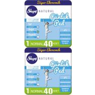 Sleepy Natural 2x40 Adet Normal Günlük Ped