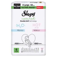 Sleepy Natural Double Soft No:6 XLarge 62 Adet Külot Bebek Bezi