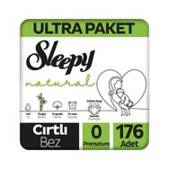 Sleepy Natural No:0 Prematüre 176 Adet Bebek Bezi