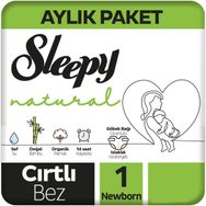 Sleepy Natural No:1 Yenidoğan 160 Adet Bebek Bezi