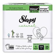 Sleepy Natural No:1 Yenidoğan 25 Adet Bebek Bezi