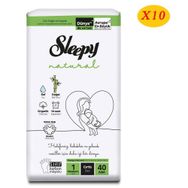 Sleepy Natural No:1 Yenidoğan 400 Adet Bebek Bezi