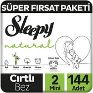 Sleepy Natural No:2 Mini 144 Adet Bebek Bezi