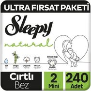 Sleepy Natural No:2 Mini 240 Adet Bebek Bezi