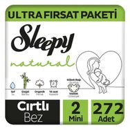 Sleepy Natural No:2 Mini 272 Adet Bebek Bezi