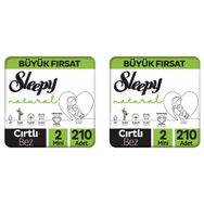 Sleepy Natural No:2 Mini 420 Adet Bebek Bezi
