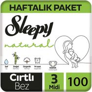 Sleepy Natural No:3 Midi 100 Adet Bebek Bezi