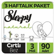 Sleepy Natural No:3 Midi 90 Adet Bebek Bezi