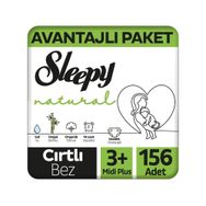 Sleepy Natural No:3+ Midi Plus 156 Adet Bebek Bezi